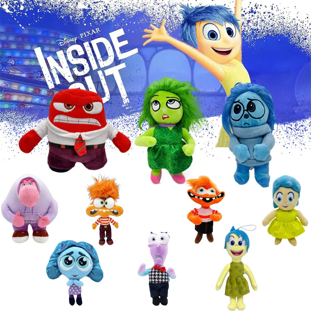 New Inside Out 2 Anime Figure Plush Toys Ennui Anxiety Envy Embarrassment Doll Plush Inside Out Action Fiugre Doll Toy Kid Gift