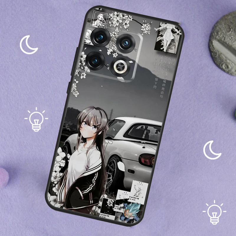 JDM Anime Waifu Car Bunny Girl Funda For OnePlus Nord N20 N10 N30 CE 3 Lite Nord 2 2T OnePlus 11 9 10 Pro 8T 10R 10T Case