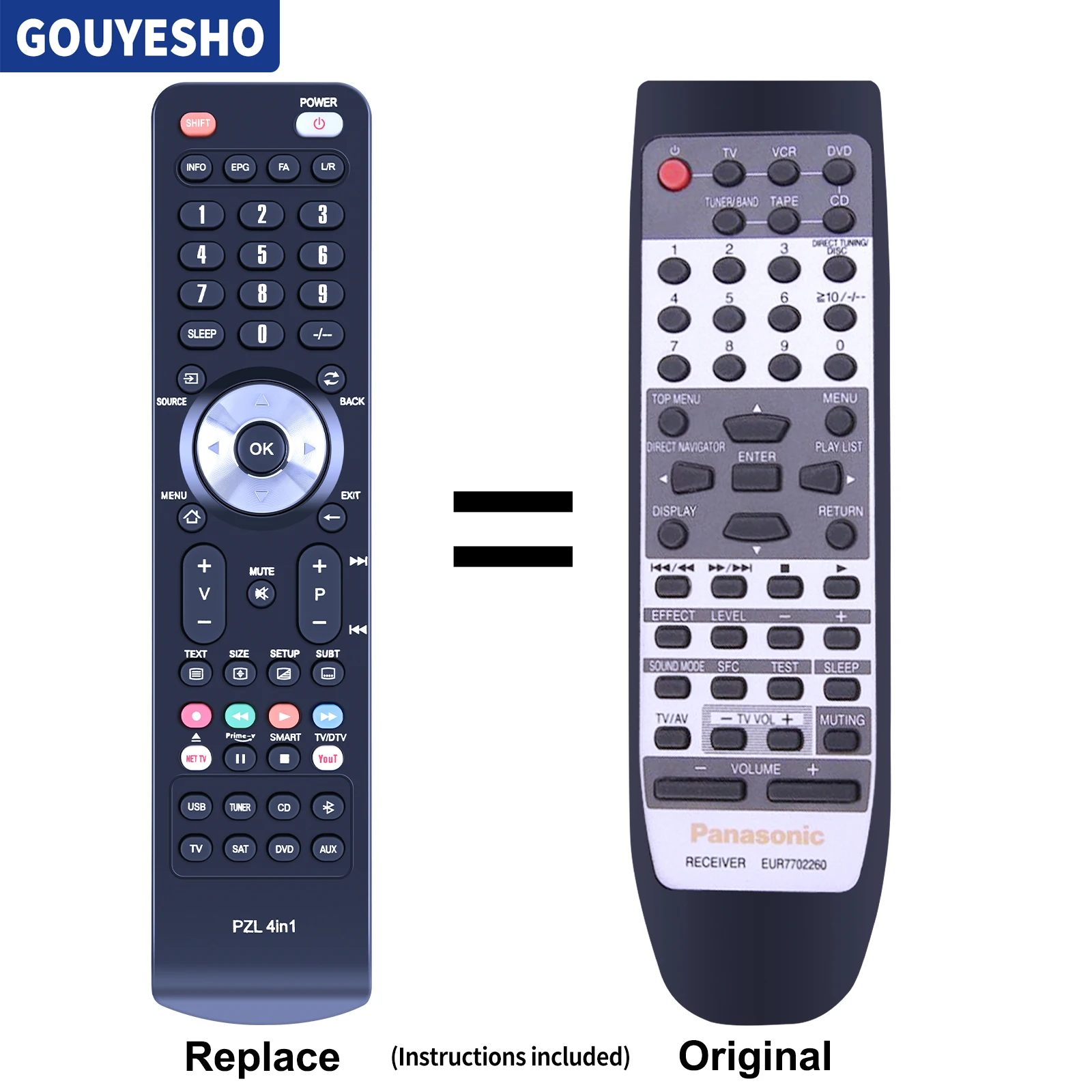 New Remote Control EUR7702260 for Panasonic SA-HE75E SA-HE75EB SA-HE75EG SA-AK270