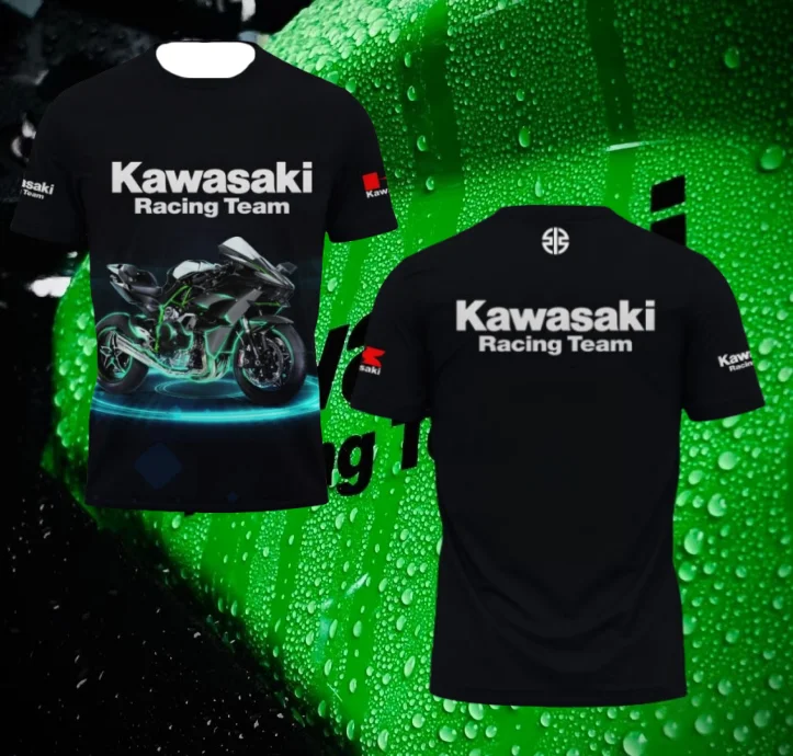 

Men Women Kawasaki Motorcycle Adult T Shirt 2025 Summer Motorcycle Outdoor Sports Fashion Clothes Men Oversized Hot Sale T Shirt