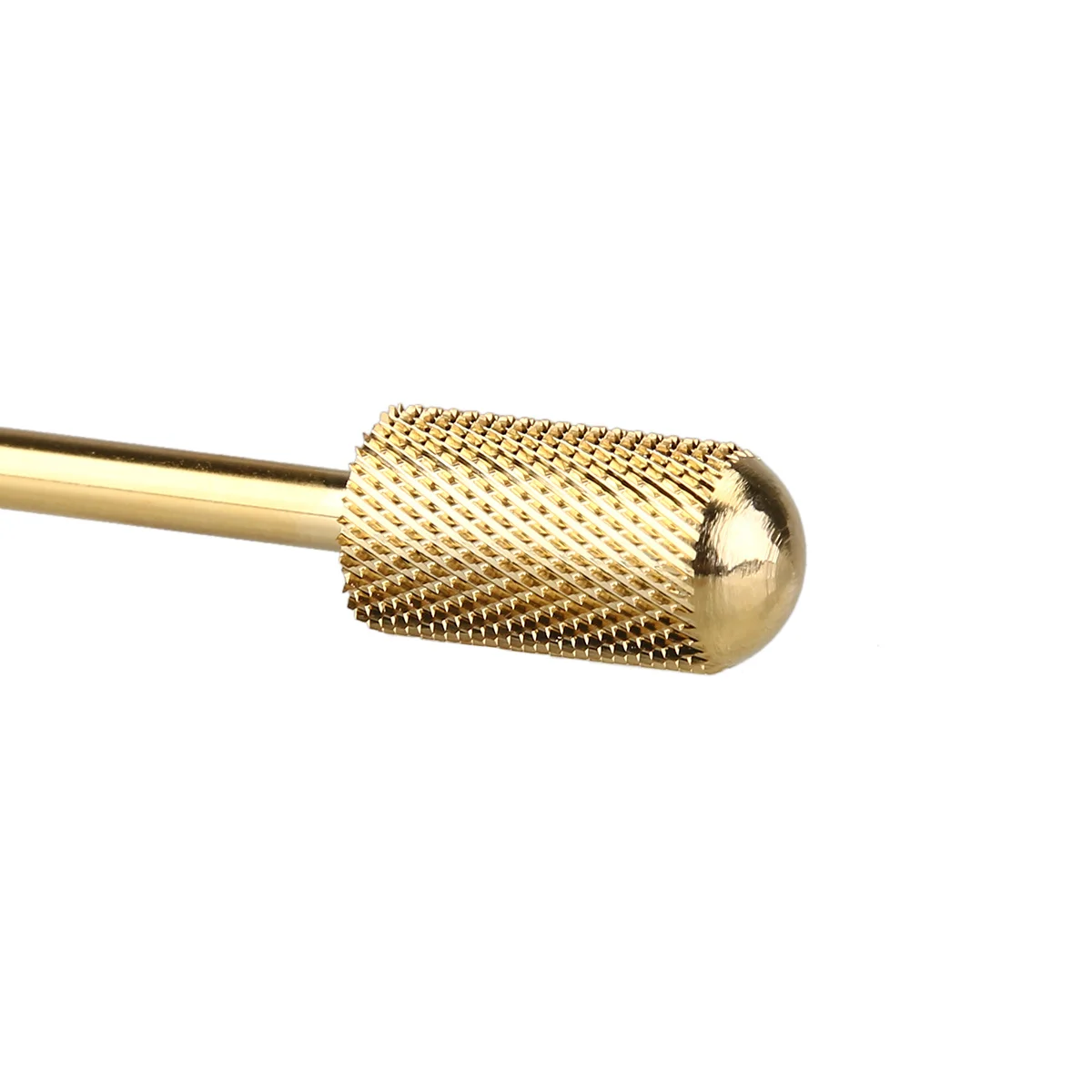 Głowica szlifierska pozłacana 40mm, drobnoziarnista, 3 32, wymienna końcówka do elektrycznej pilarki do paznokci, wiertło z węglika spiekanego, do użytku domowego i profesjonalnego, do manicure.