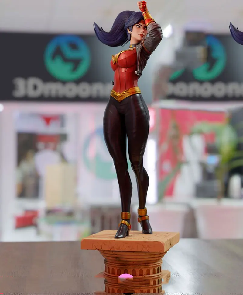 

1/24 75mm 1/18 100mm Resin Model Kits Battle Girl Figurine Unpainted No Color RW-952