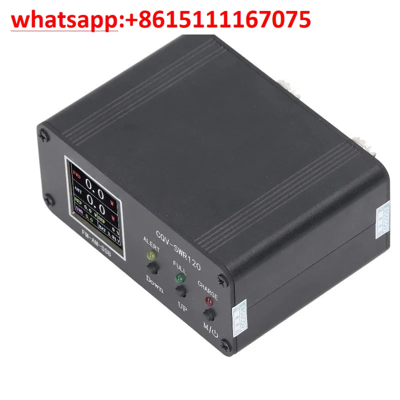 CQV-SWR120 Ham Radio SWR Watt Meter, Color Screen HF/50MHz Standing Wave Power Detector With EN & CN Language Switch