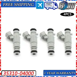 4pcs/lot 35310-04000 Car Fuel Injector Nozzle Fit For Hyundai i10 2016 Kia Picanto Mk2 1.0L 3531004000 35310 04000