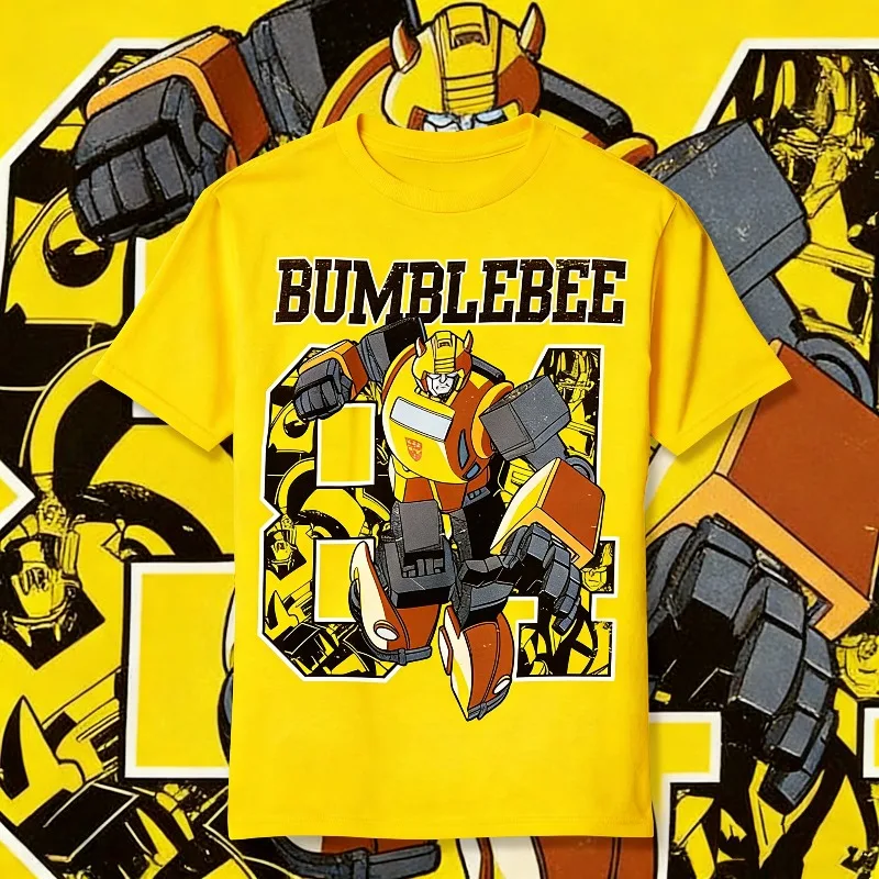 

2025-26 летняя футболка-трансформер с графическим принтом из 100% хлопка для мужчин Hasbro, брендовая детская и унисекс, дышащая, свободная, повседневная