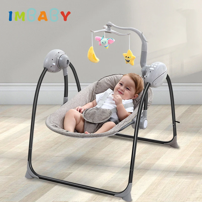 

IMBABY Baby Electric Rocking Chair Infant Cradle With Toys Multifunction Cradle Rocking Chair For Newborns Swing Chair Free Gift