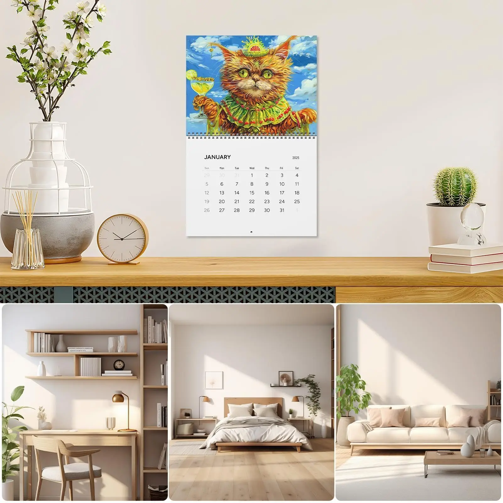2026 Drunk Cats Kalender mit Drunk Cats Images Familienplaner Kalenderplaner für Katzenliebhaber, Organisation und Planung