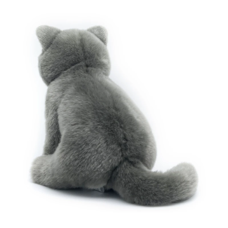 Realistic British Shorthair Cat High Fidelity Cute Plushie Felinae Plush Toys Lifelike Animals Simulation Stuffed Doll Kawai Toy