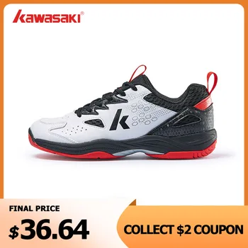 Kawasaki Brand New Badminton Shoes Mens Tennis Anti-twish Design Breathable Sport Shoes Male Sneakers A3307