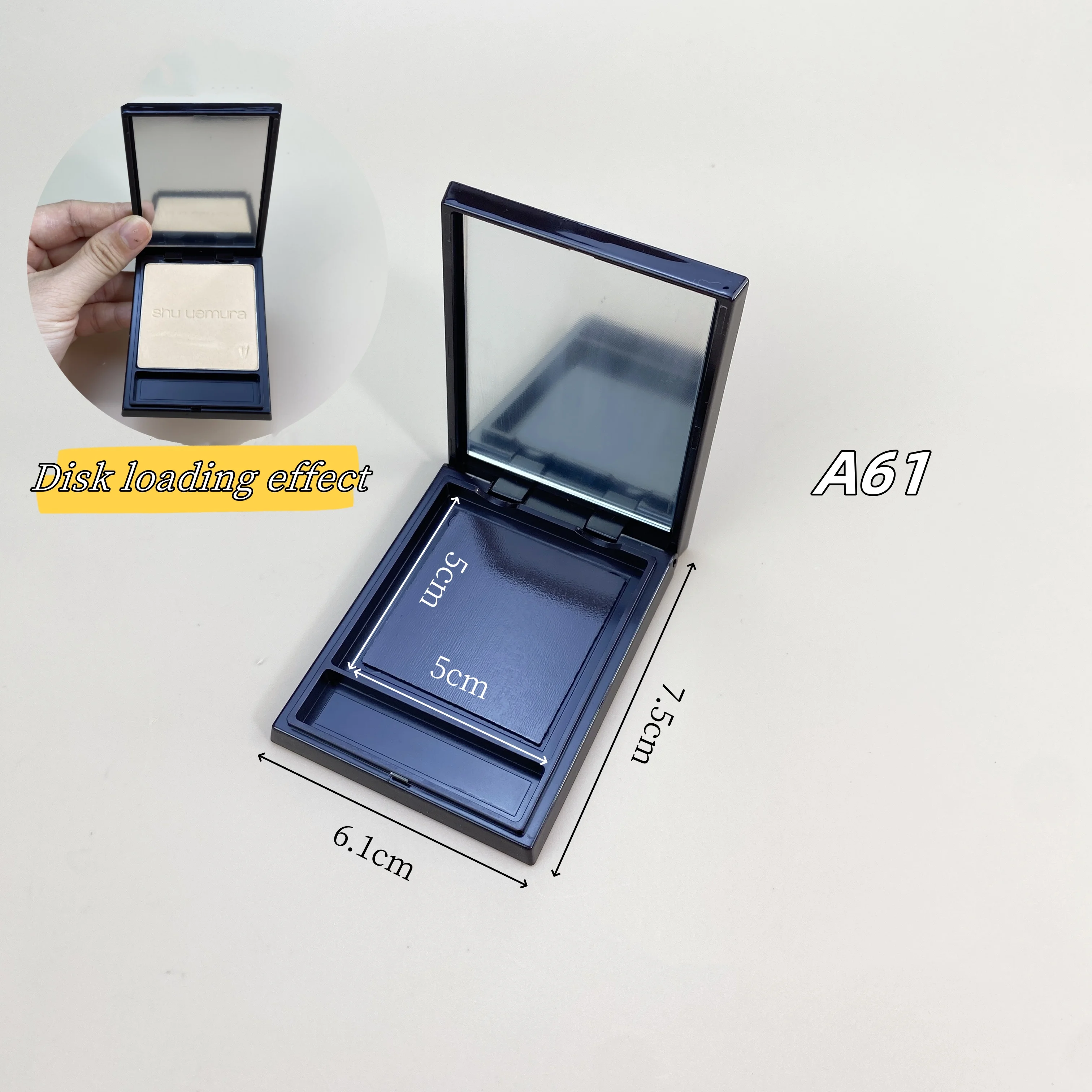 Shu Uemu* Pressed Powder Replacement Core Storage Box 12g Suitable for Flat Replacement Box Self-Organized Makeup Palette
