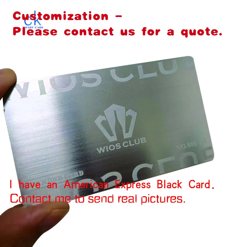 

Изготовленная на заказ металлическая визитная карточка из нержавеющей стали толщиной 0,5/0,8 мм с чипом NFC с магнитной полосой
