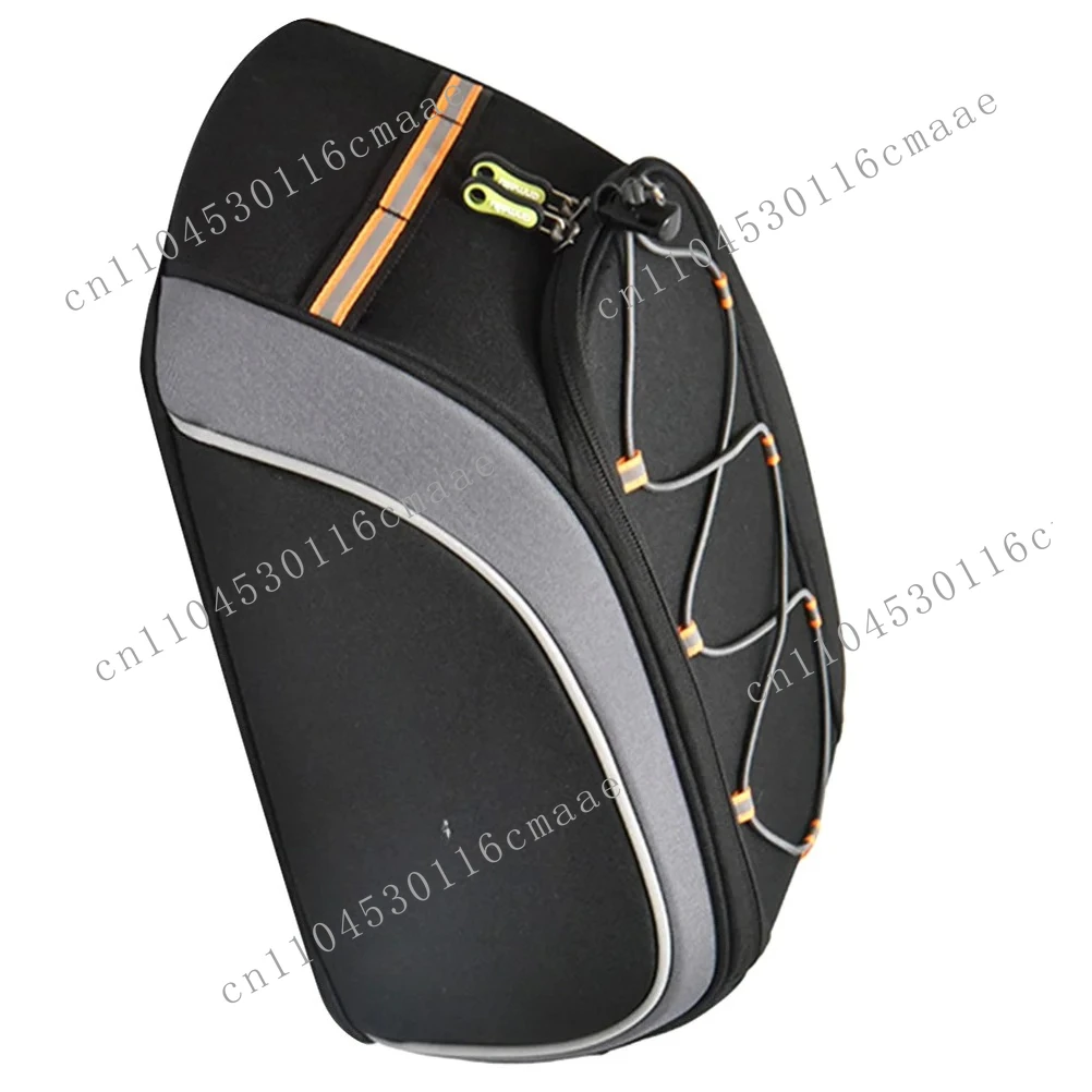 NEW 8L Premium Waterproof Backseat Bag For Large Capacity Double Zipper Bicycle Rear Seat Storage Multifunctional Saddlebag