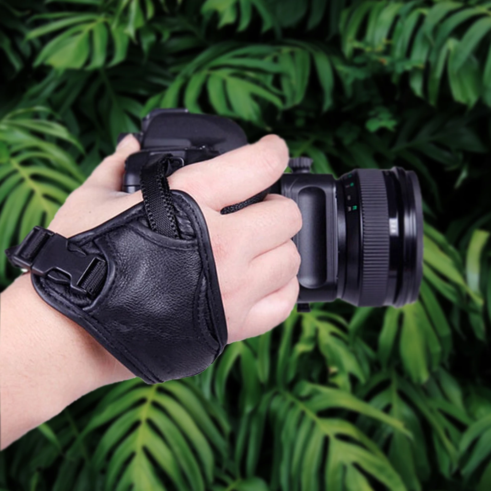 

Ergonomic Camera Wrist Strap Designed for Large Cameras Comfortable Back Hand Support with Quick-Connect Screw Port Protection