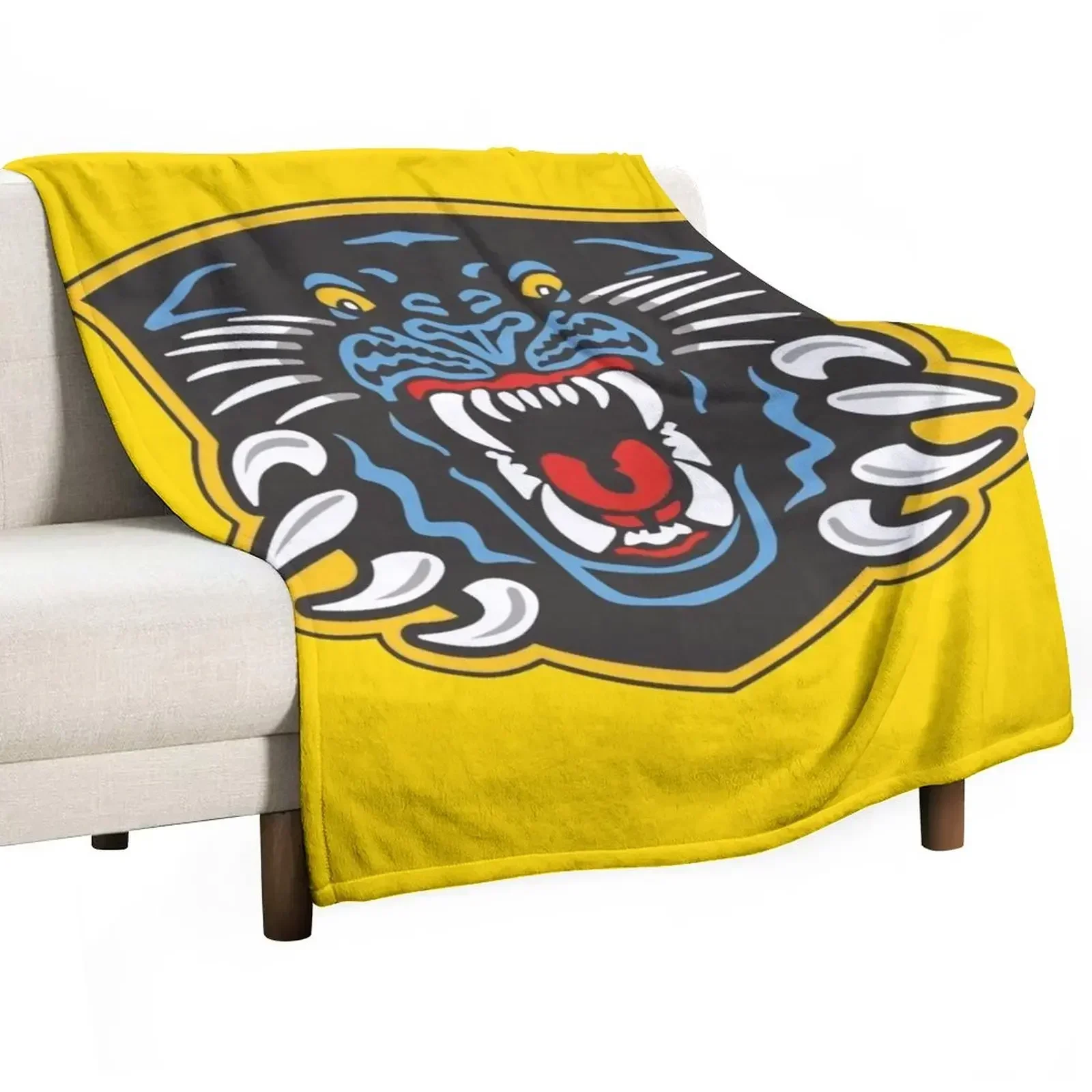 The Nottingham Panthers Throw Blanket halloween Hairys Vintage Hairy Blankets