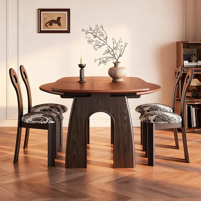 Wood Kitchen Dining Table High Designer Modern Living Room Extendable Writing Dining Table Kitchen Muebles Commercial Furniture