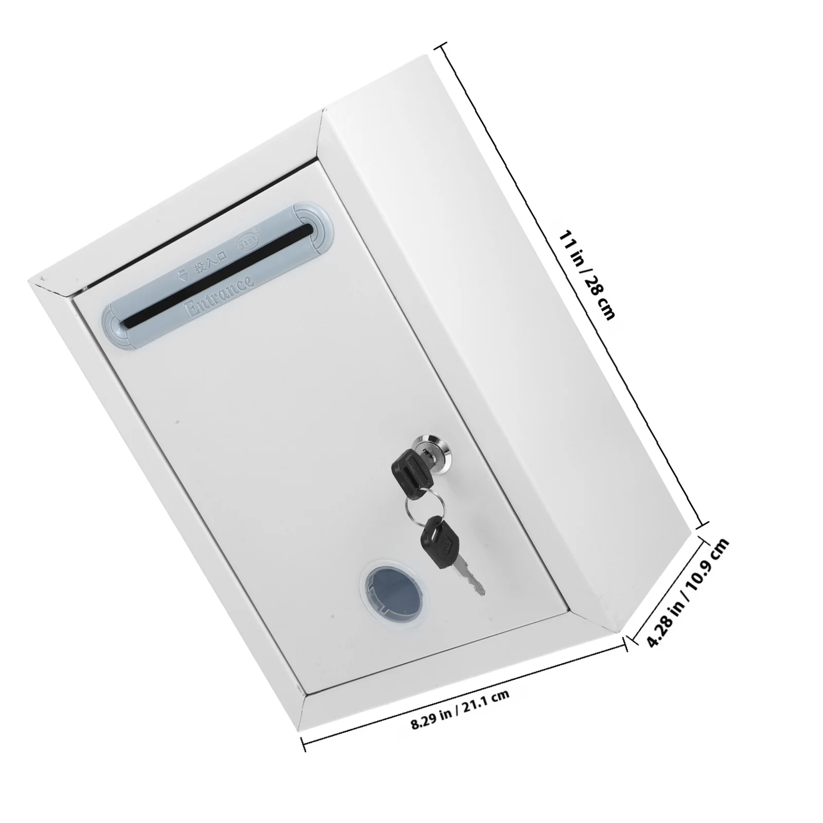 صندوق قفل معدني مثبت على الحائط، صندوق اقتراح التبرع لمجموعة آمنة للمكتب والفصول الدراسية في الأماكن العامة