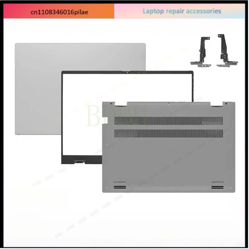 New Top Case 04K89P For Insprion 5310 Laptop LCD Screen Back Cover Front Bezel Lower Bottom Case Hinges Housing Metal