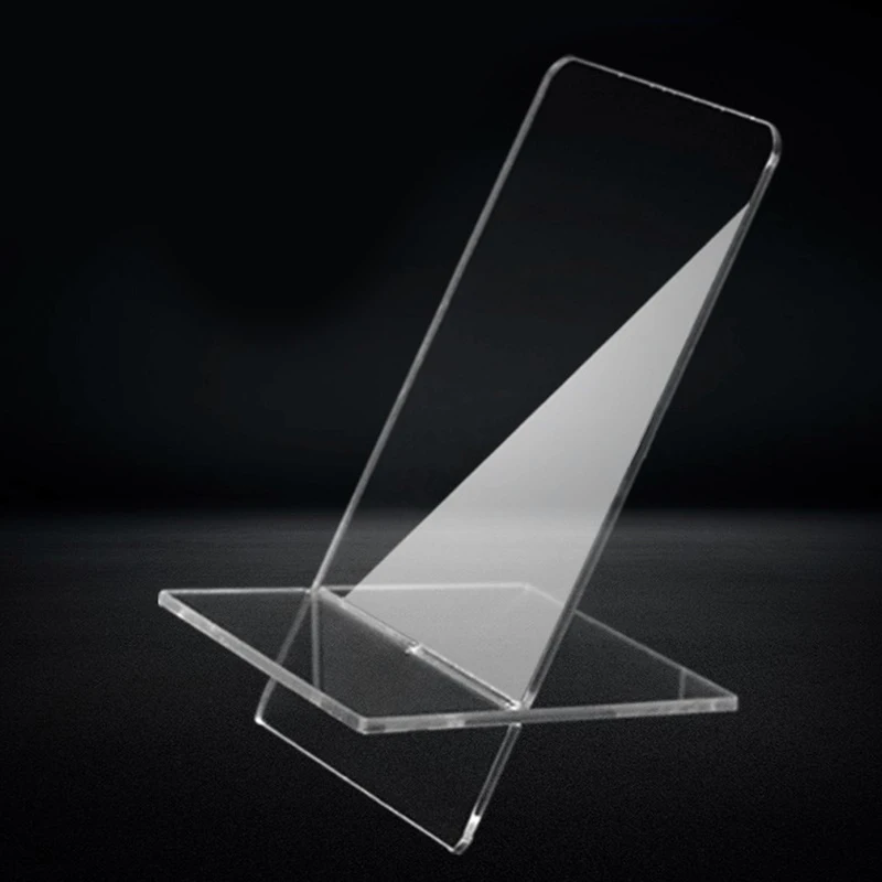 1 Pc Transparent Cell Phone Holder Acrylic Display Stand Clear Rack For Huawei Xiaomi Iphone