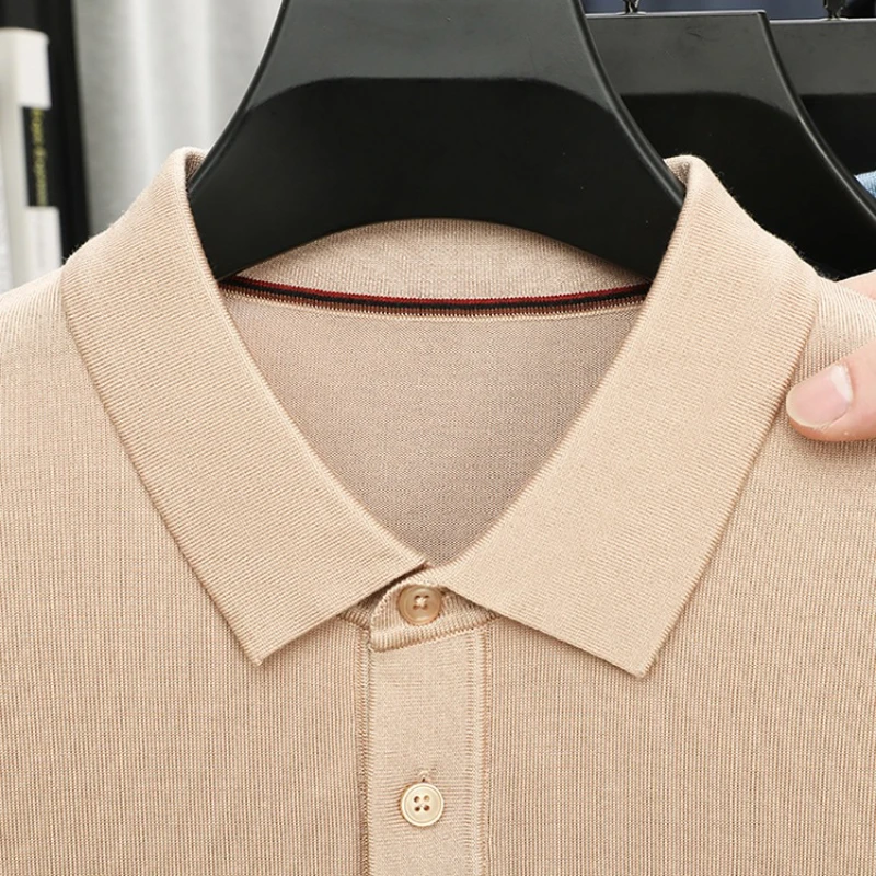 Men's Lyocell Polo Shirt - Summer Essential 100% Breathable Tencel Wrinkle-Free & Eco-Friendly Soft Handfeel 17 Colors Available - view 3