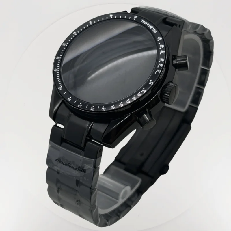 多機能 39.7 mm スピードマスター ケース Omg VK64 VK63 クォーツ ムーブメント部品に適合 ベゼル付き 20 mm スチール バンド ケースに適合