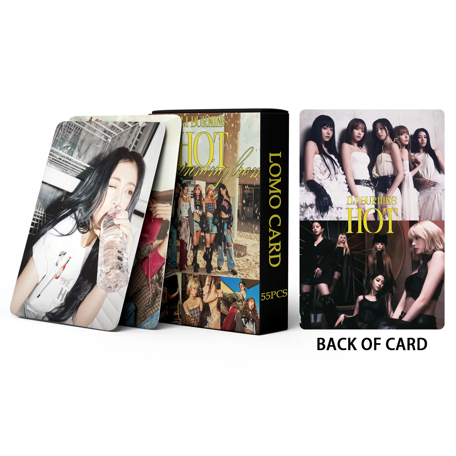 55 قطعة/المجموعة/مجموعة جديدة من بطاقات Kpop LE HOT Lessferfim LE SSERAFIM صور لومو عالية الجودة بطاقات صور عالية الدقة
