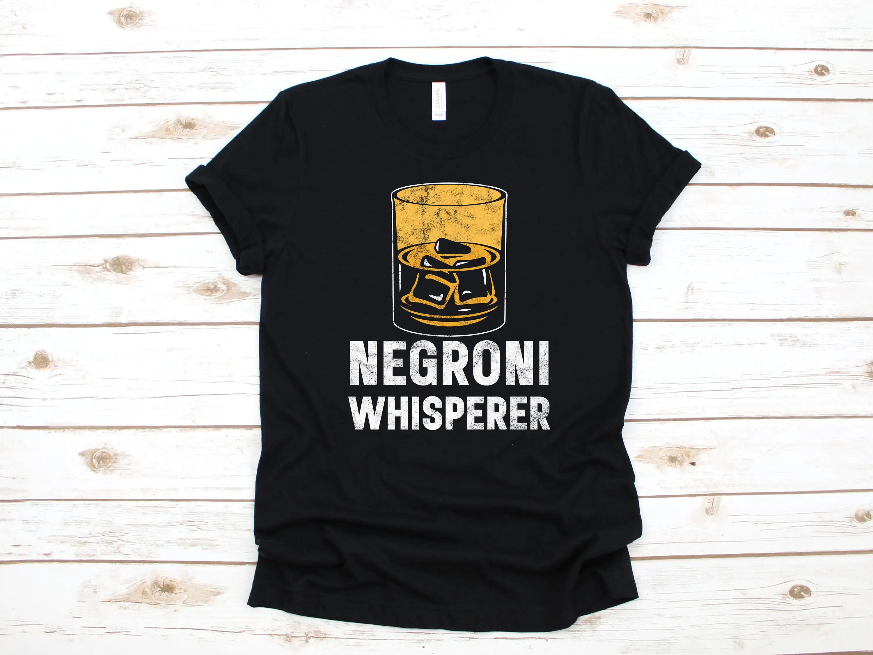 Negroni Whisperer T Shirt Cocktail Funny Bartender Apparel Gin Vermouth Campari Long Sleeve SweaT