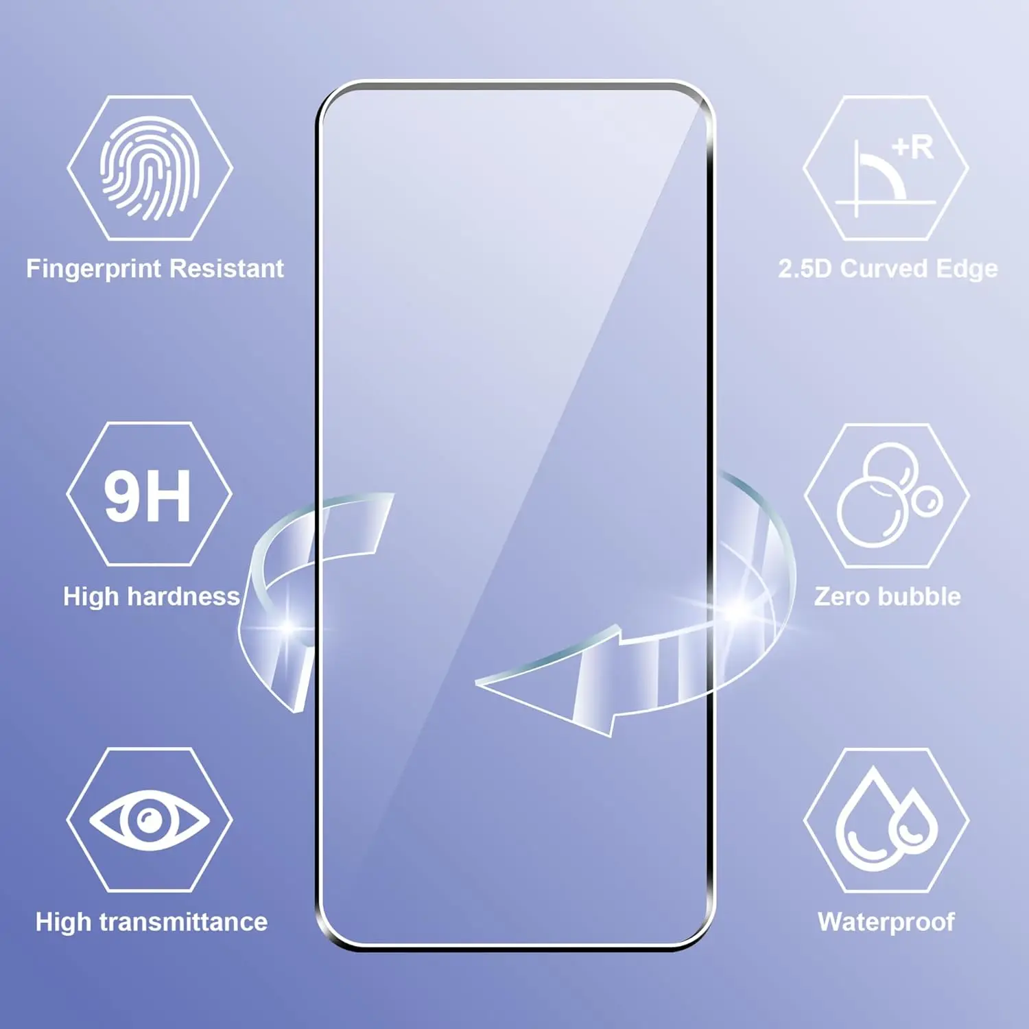 1/2/3/4 Stück für OPPO A6 gehärtetes Glas 6,75 Zoll Displayschutzglas – Detail 4