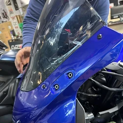 ヤマハ用モーターフロントガラススクリーン,YZF-R3,yzfr25,yzf r25,2018, 2019, 2020, 2021, 2022,r3,煙,ダブルバブル