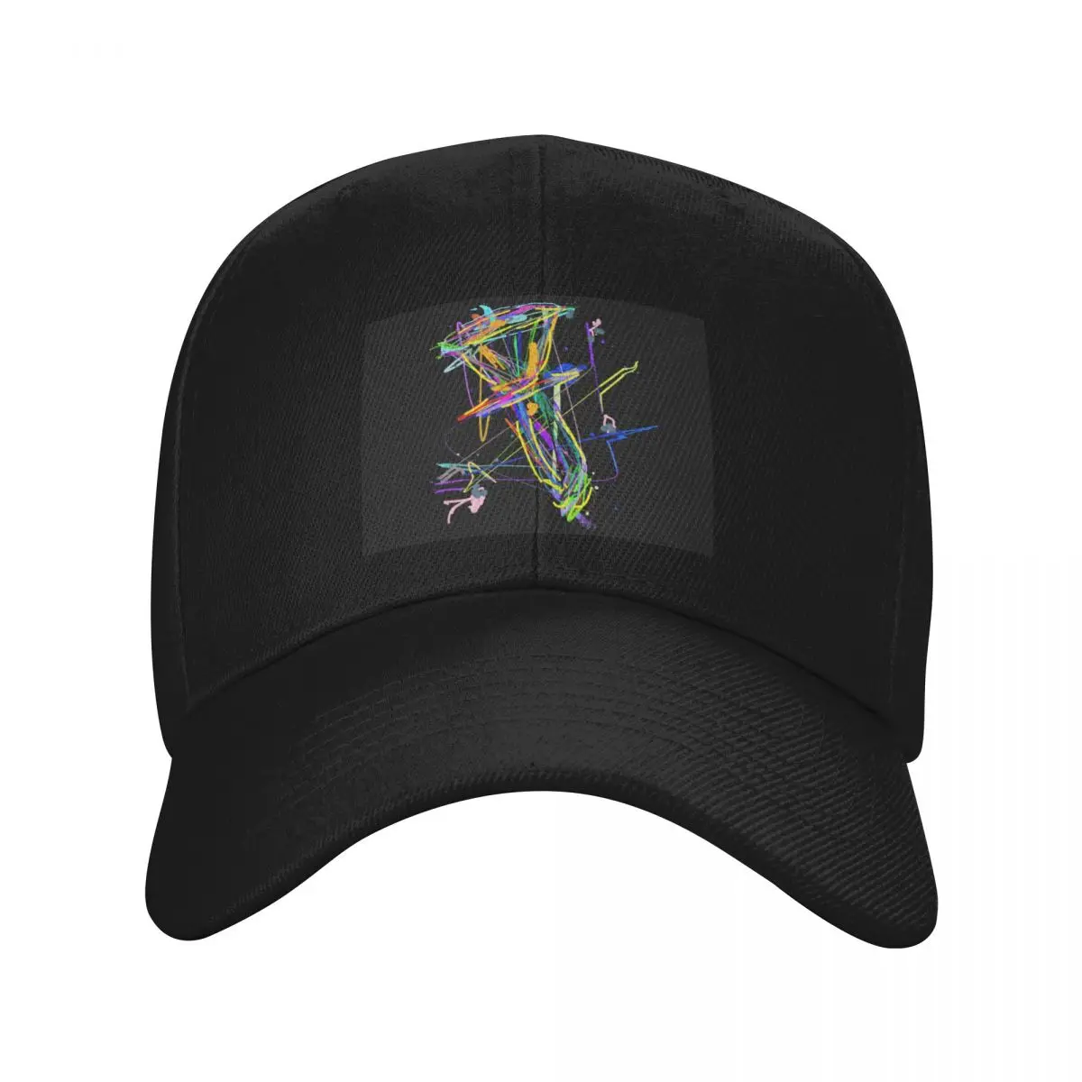 

Funky drip art Handbell Baseball Cap Ball Cap Snap Back Hat Golf Hat Man Golf Wear Men Women's