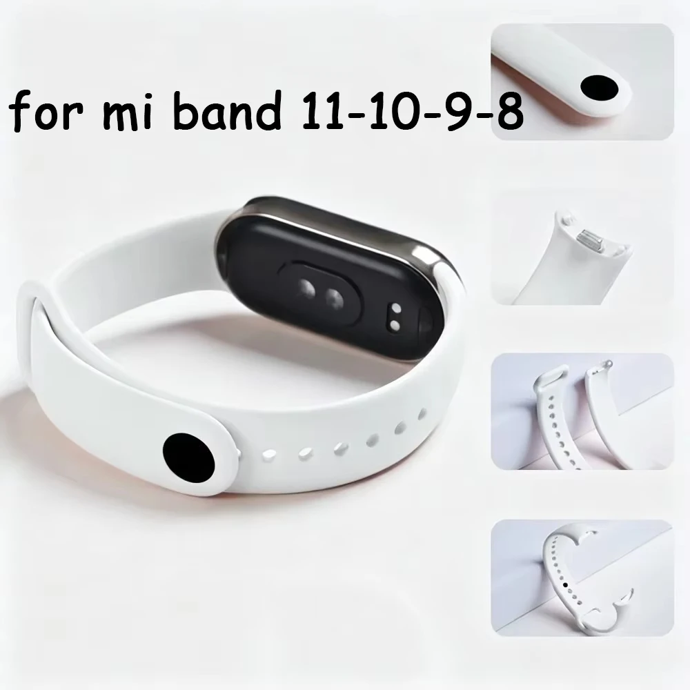 Bracelet For Xiaomi mi Band 11 10 9 8 NFC miband Replacement belt correa silicone Sport wristband pulsera mi band 10 Watch Strap