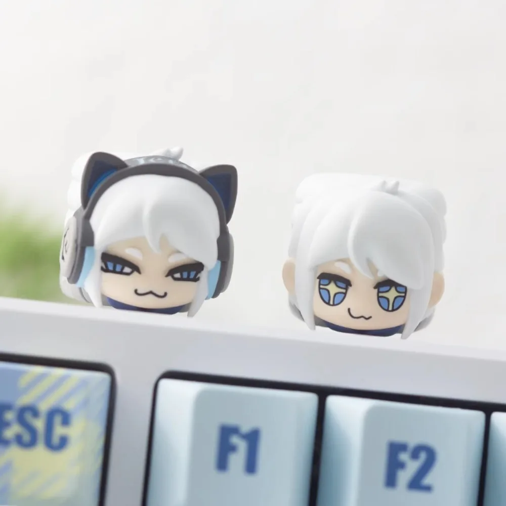 

Valorant Jett Artisan Keycap, оригинальная милая смоляная крышка для клавиатуры в стиле аниме, индивидуальная точка, колпачок для механической клавиатуры, аксессуары, подарок