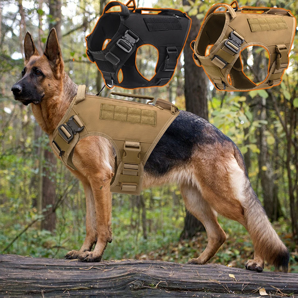 

Large dog anti-collision chest harness collar traction rope pet German shepherd Malinois training walking vest