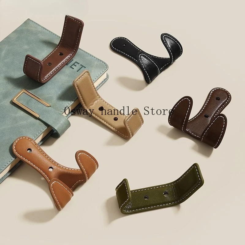 

Leather decorative wall hanger wall hook porch living room wardrobe clothing coat hook wholesale