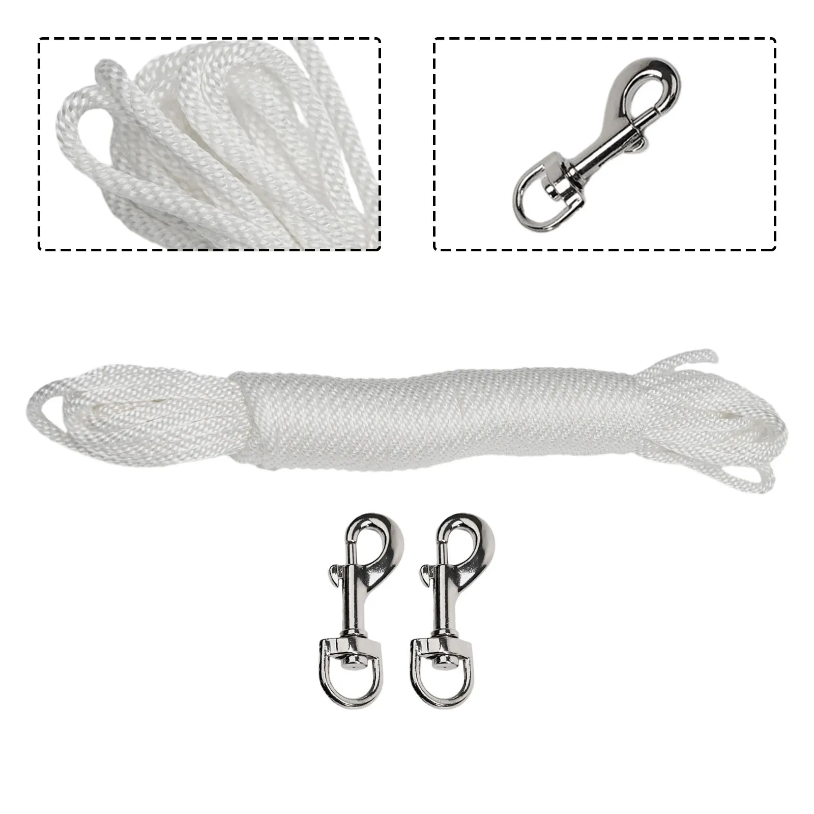 Clips Flag Rope Flag Pole Halyard Rope Manufacturing Process Nylon Tie Pull Swing Versatile Brand New High-quality
