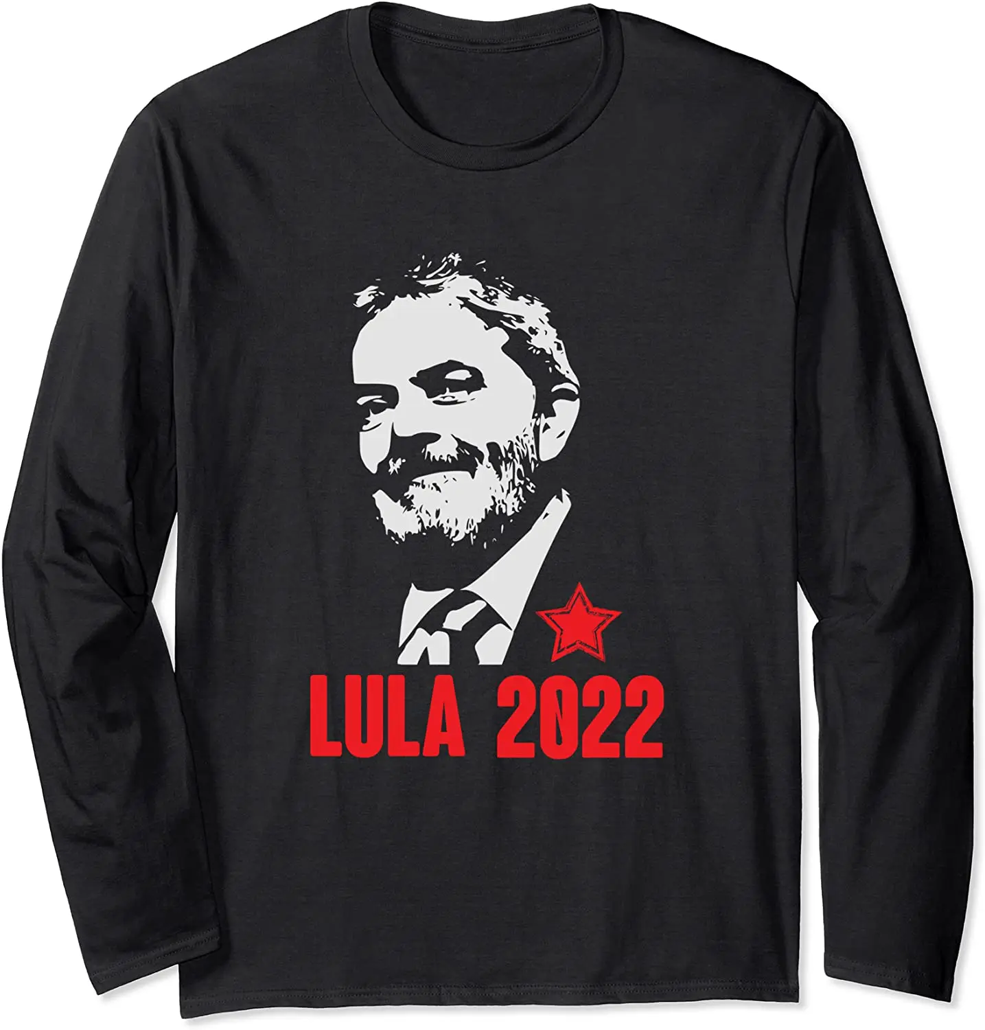 

Lula 2022 Brasil Presidente T-Shirt Long Sleeve Casual 100% Cotton O-Neck Summer Mens T-shirt Size S-3XL