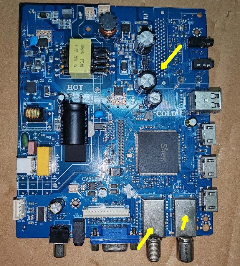 

CV512C-B42 Three in one TV motherboard, tested well, physical photo for 72--88v 300ma