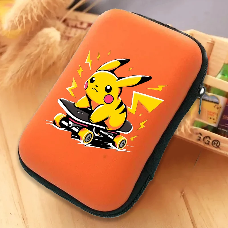 Pokemon Travel Charger Case Anime Pikachu Earphone Zipper Storage Bag Portable Outdoor Charging Cable Carrying Organizer view 2