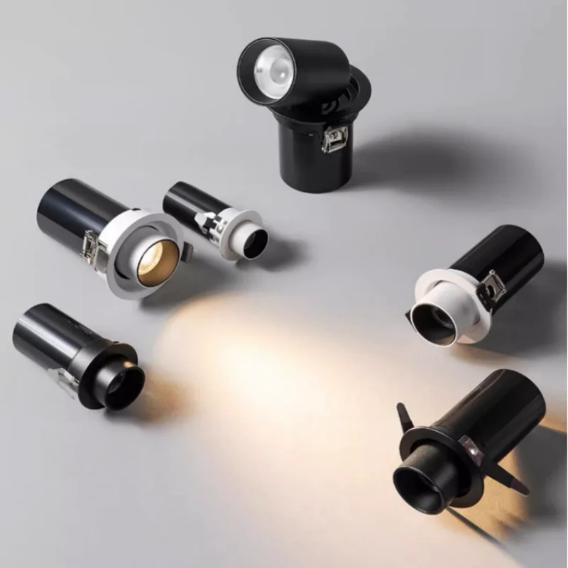 led lights stretch spotlights embedded small aperture full spectrum eye protection telescopic elephant nose lights