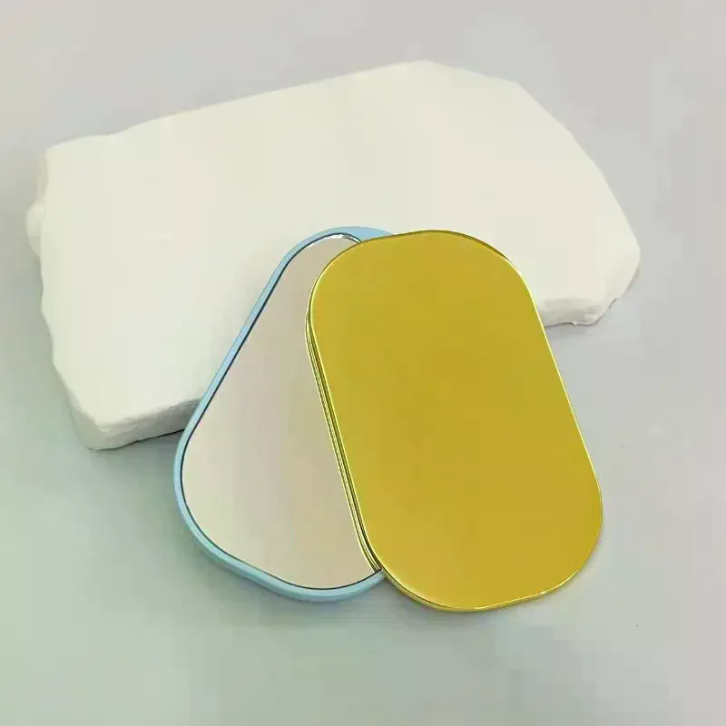 正方形、丸い形の化粧鏡、女の子、かわいい、小さな鏡、ポータブル、学生、回転式鏡、化粧品、美容ツール、手持ち