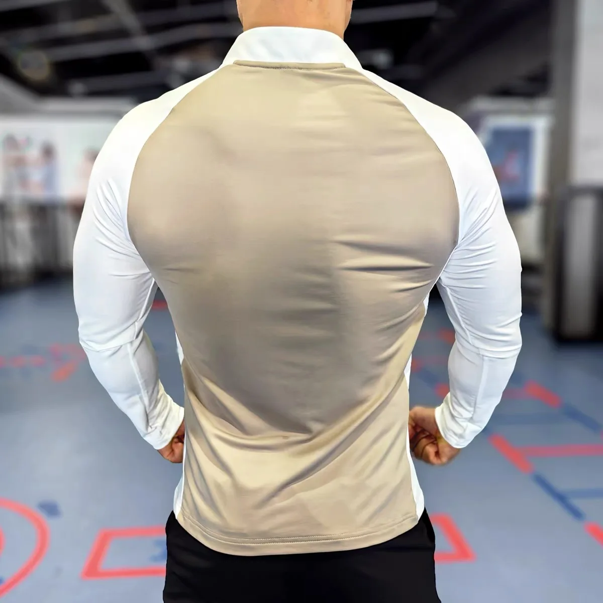 Winter Autumn Quick-drying breathable Sport Shirt Men Zipper Running Jackets Fitness Gym Sports Clothing Sport Top Sportswear