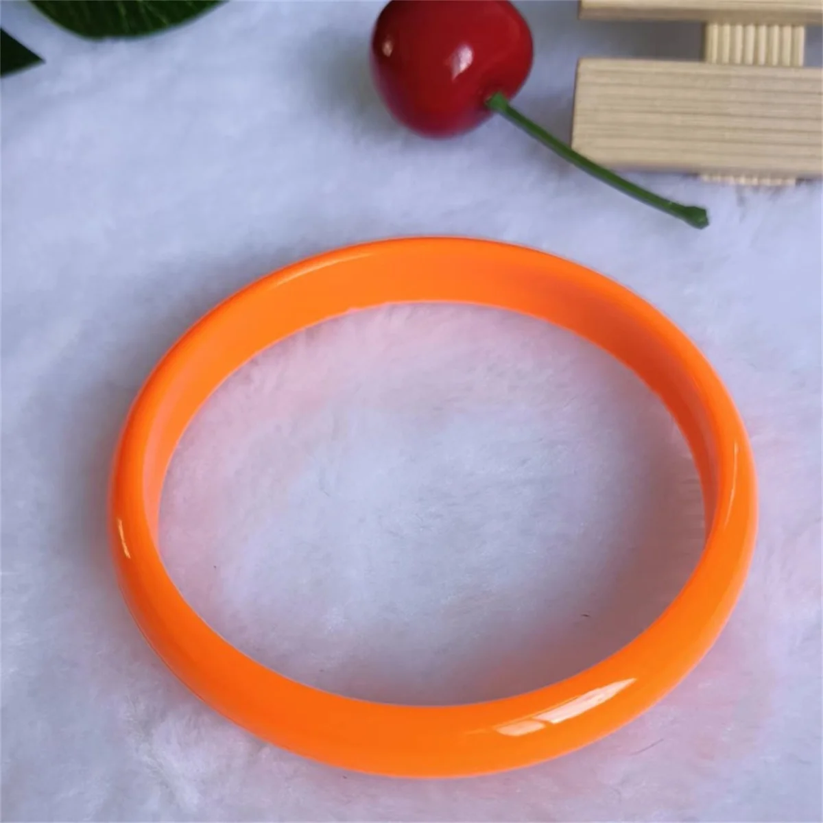 2.5CM Colorful Candy Acrylic Wide Face Bangle Bright Exaggerated Resin Bracelet Suitable for Young People and Children Bangle