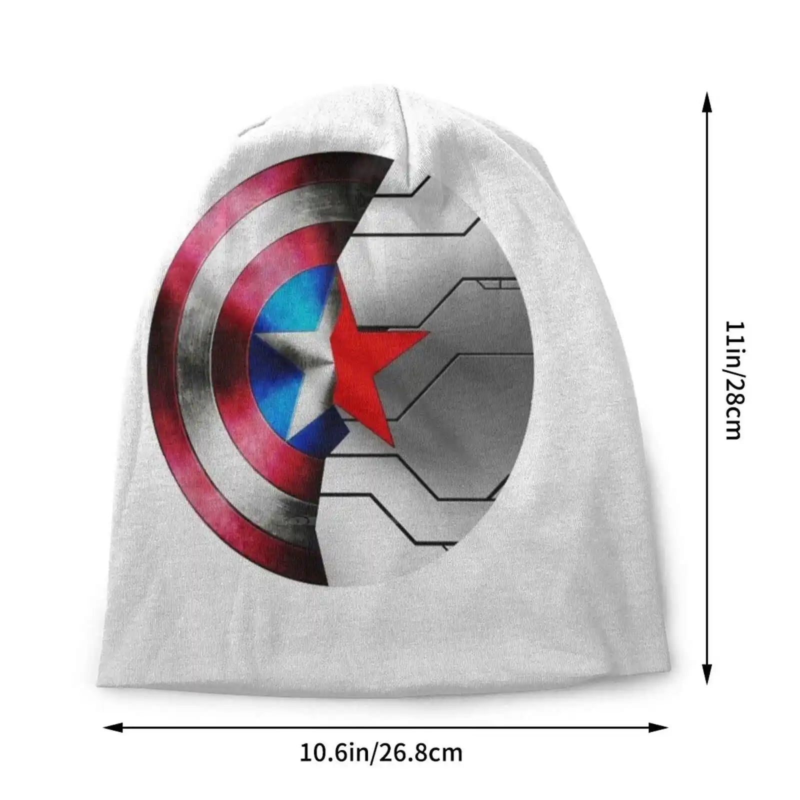 Buck Rogers Knitted Hat Warm Beanie Outdoor Caps Steve Rogers Bucky Barnes Jbb Star Shield Metal Arm Mcu Logo