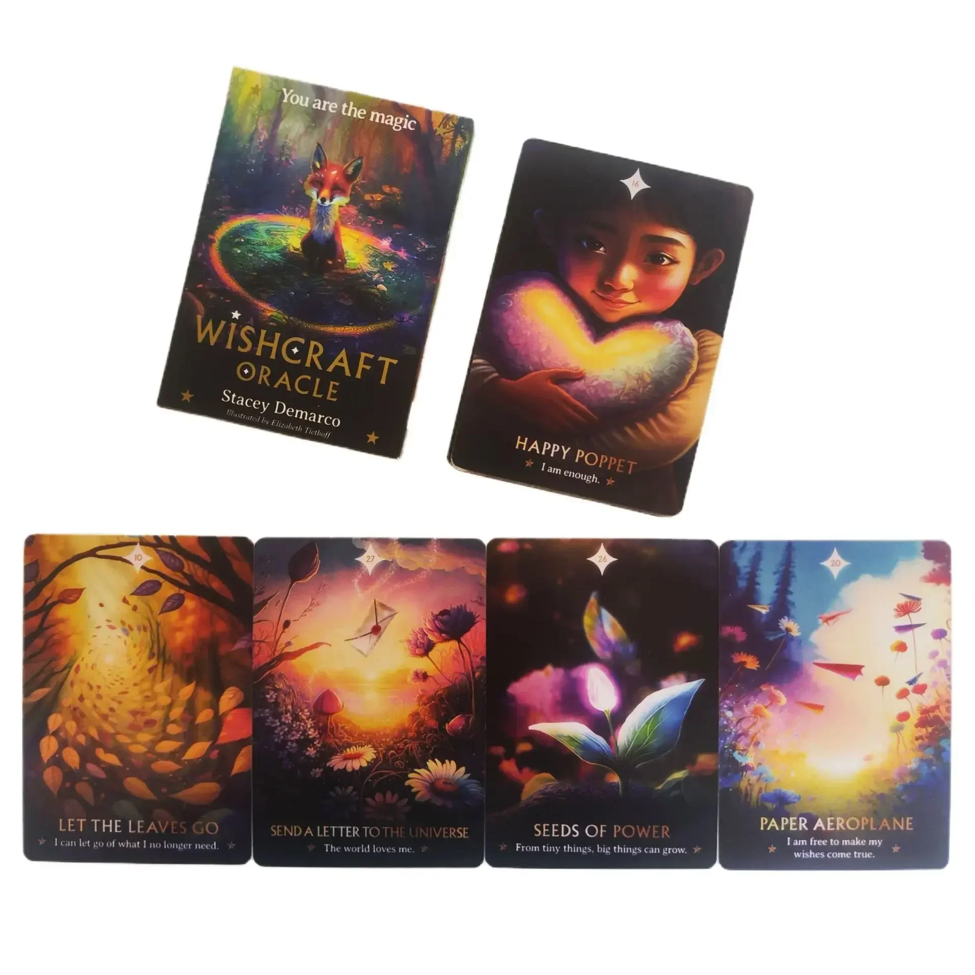 Wishcraft Oracle cards A 30 Oracle deck English Visions Divination Edition Deck Borad Playing Games