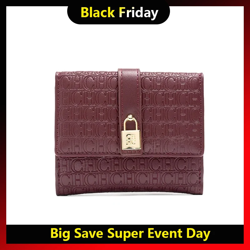 

CH модный универсальный кошелек с буквенным принтом, кошелек премиум-класса, высококачественный стандартный кошелек, женский темпераментный стиль