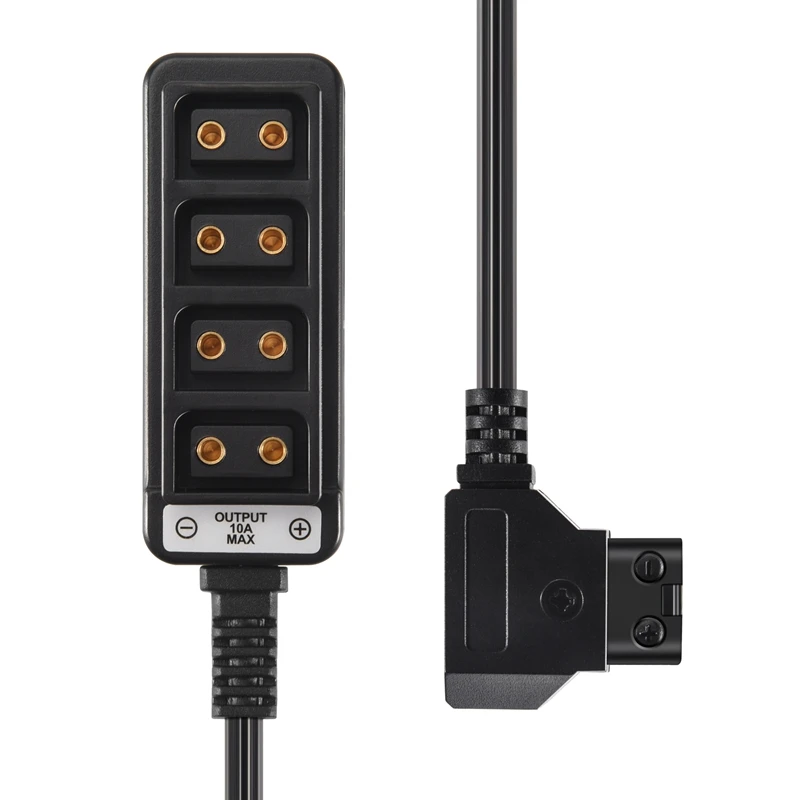 Macho d-tap b tipo dtap torneira para 4 fêmea p-tap ptap hub adaptador divisor elétrico para fotografia acessórios de energia-pzw