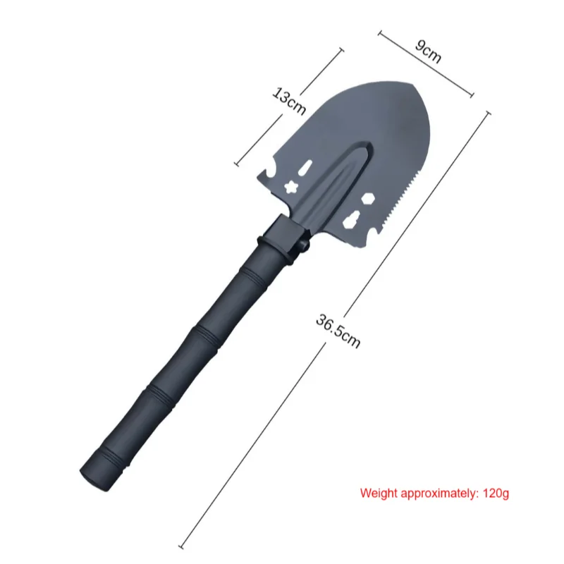 Multifunction Camping Shovel Military Entrenching Tool Survival Spade for Hiking Fishing Gardening Outdoor Use - view 3