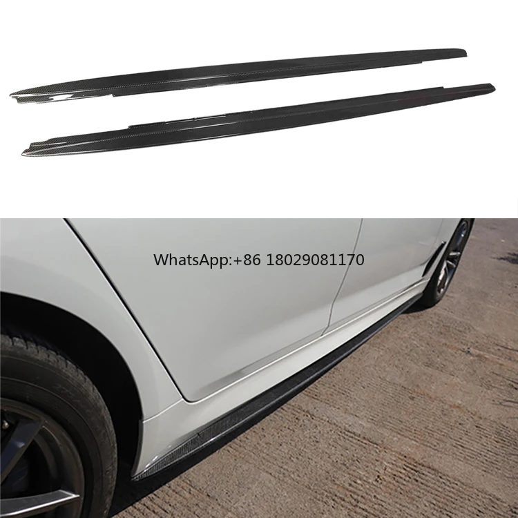 

MP style car carbon fiber side skirt bumper side Skirt hem plate MP short shaft For BMW new 5 series G30 F90 M5