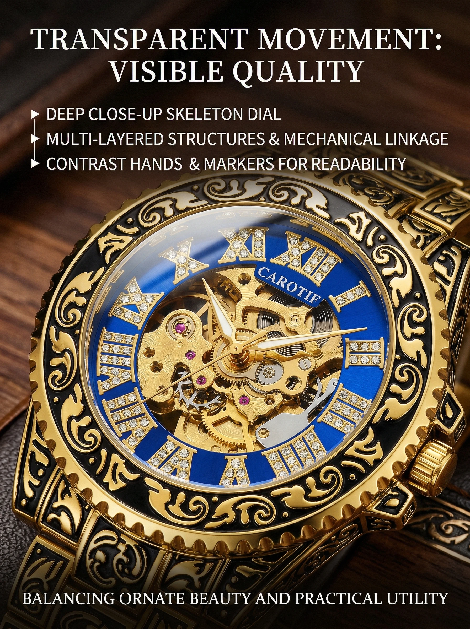 A men's black and red vintage  - Luxury Watch Engraving recension och pris