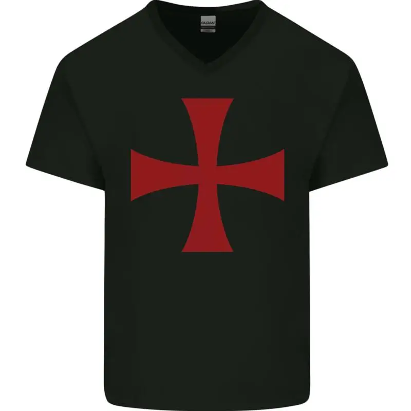 Disfraz De F te Croix Des Templiers camiseta En Coton Ä Col V Pour Hommes