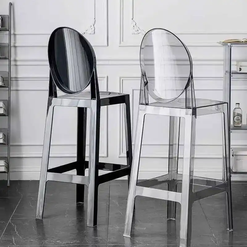 

Nordic Bar Clear Design Barstool White Chair Kitchen Island Bar Stool Modern Minimalist Cadeira Ergonomica Livingroom Furniture